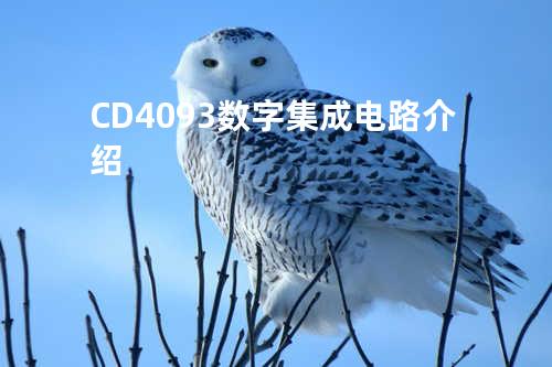 CD4093数字集成电路介绍